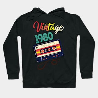 Vintage 1980 Music Cassette Hoodie